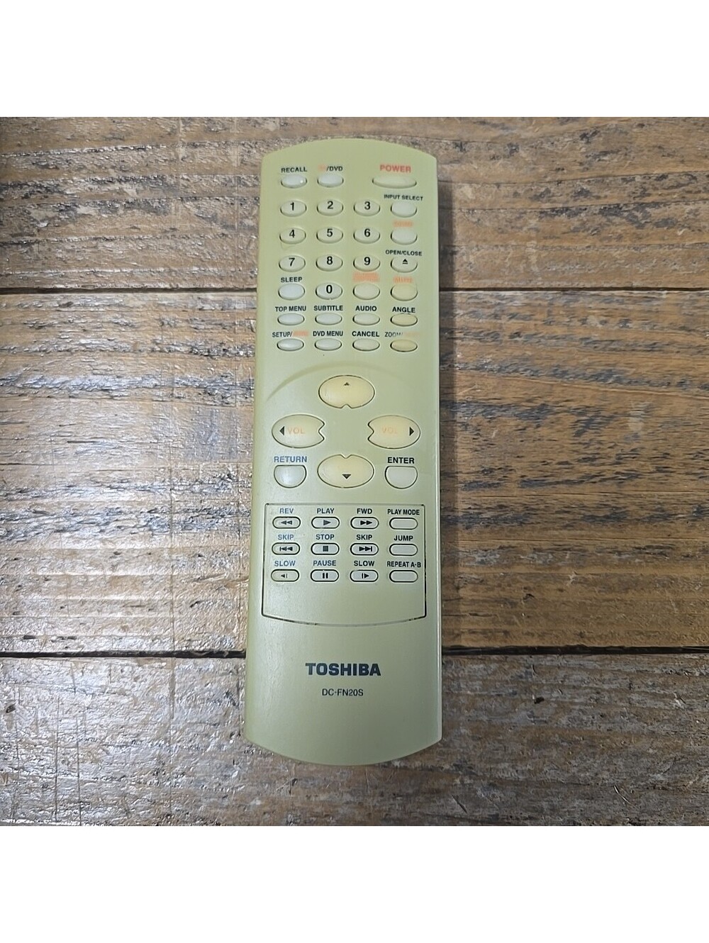 Toshiba DC-FN20S Remote Control Wireless Portable Infrared TV/DVD Tested